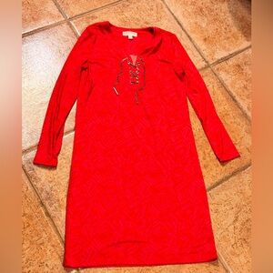 MICHAEL Michael Kors Red Long Sleeve Dress